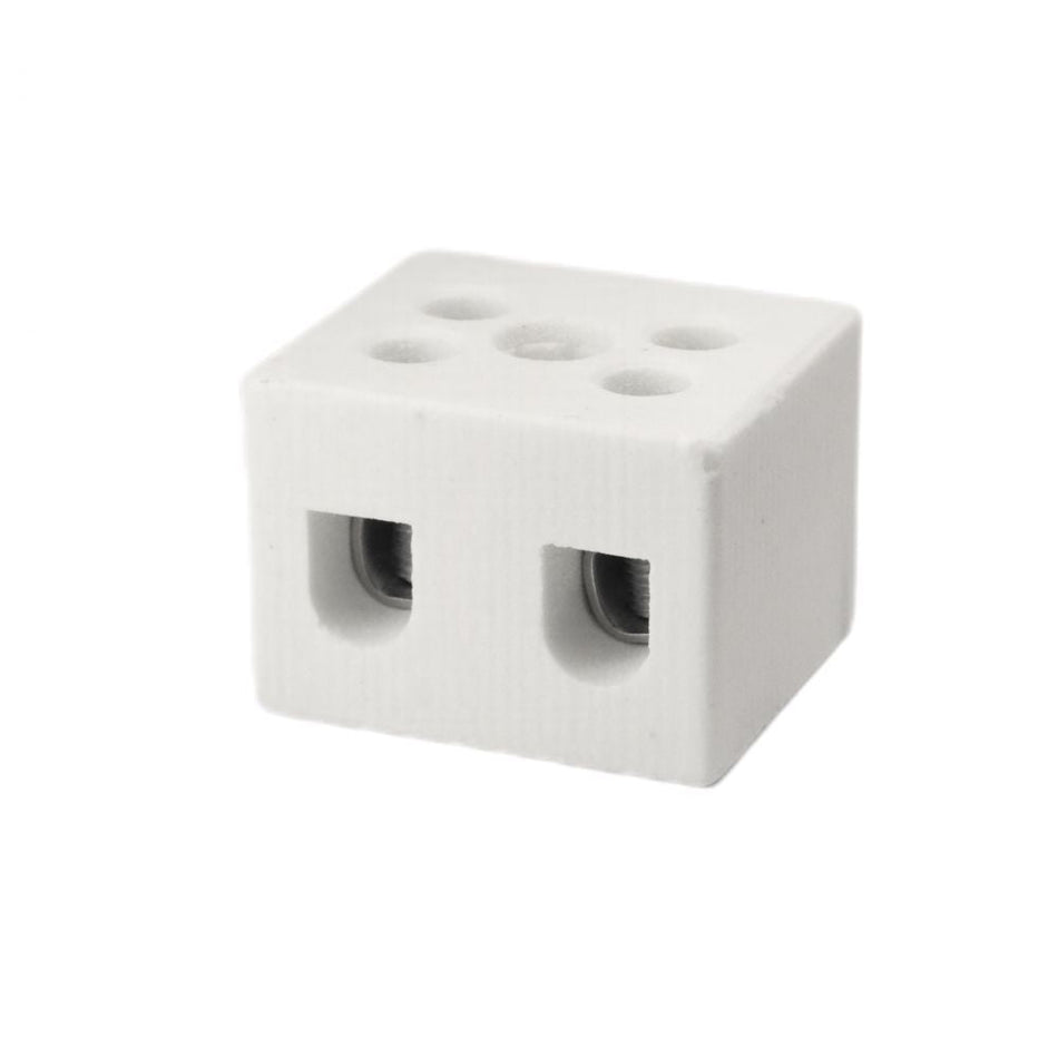 ONKA 0.75-1.5mm2 / 2-track Steatite / Ceramic / Porcelain connection - PORCELAIN TERMINAL BLOCK, 1070001