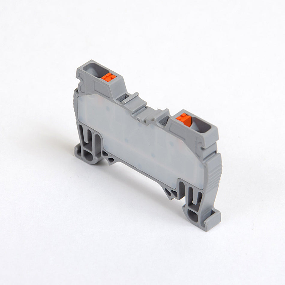 ONKA 2.5mm2 spring rail connection terminal block on DIN rail 2-conductor gray, 1020013