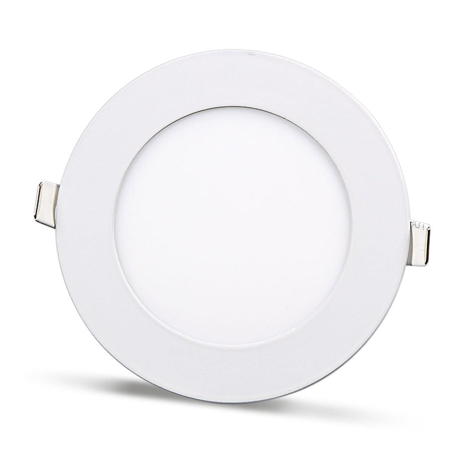 2 pcs - round LED panel 6W / 540Lm cool white built-in (power adapter included) 6500K YL10-0600