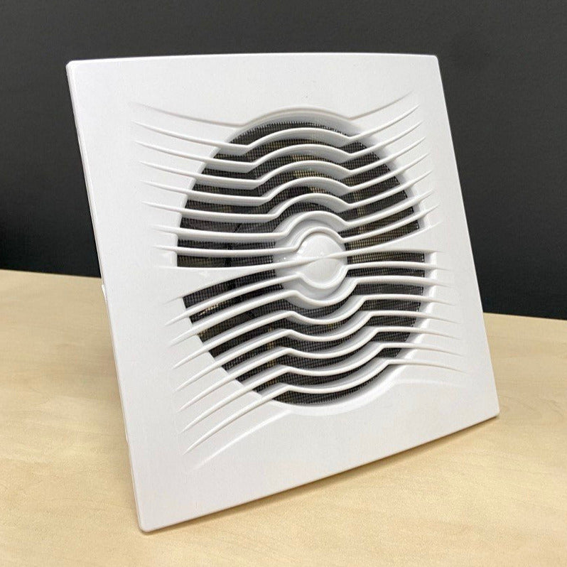 ARS - white wall-mounted axial bathroom / WC fan white with grille silent 120mm, 180 m3/h, 340042